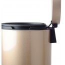 Luxurious Stainless Steel Trash Can Garbage Bin Waste Receptacle(5L +20L)